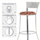 Kit Banqueta Bistro Para Bar, Cozinha, Balcão Em Alumínio E F