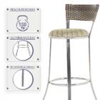 Kit Banqueta Bistro Para Bar, Cozinha, Balcão Em Alumínio E F