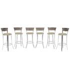 Kit Banqueta Bistro Para Bar, Cozinha, Balcão Em Alumínio E F