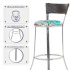 Kit Banqueta Bistro Para Bar, Cozinha, Balcão Em Alumínio E F