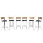 Kit Banqueta Bistro Para Bar, Cozinha, Balcão Em Alumínio E F