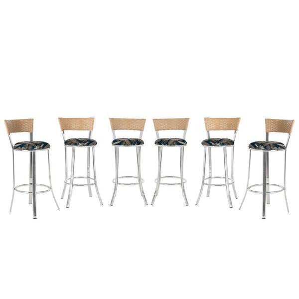 Kit Banqueta Bistro Para Bar, Cozinha, Balcão Em Alumínio E F