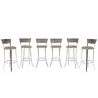 Kit Banqueta Bistro Para Bar, Cozinha, Balcão Em Alumínio E F