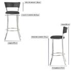 Kit Banqueta Bistro Para Bar, Cozinha, Balcão Em Alumínio E F