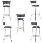 Kit Banqueta Bistro Para Bar, Cozinha, Balcão Em Alumínio E F