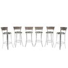 Kit Banqueta Bistro Para Bar, Cozinha, Balcão Em Alumínio E F