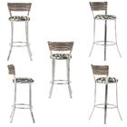 Kit Banqueta Bistro Para Bar, Cozinha, Balcão Em Alumínio E F