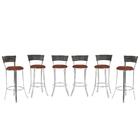 Kit Banqueta Bistro Para Bar, Cozinha, Balcão Em Alumínio E F