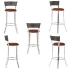 Kit Banqueta Bistro Para Bar, Cozinha, Balcão Em Alumínio E F