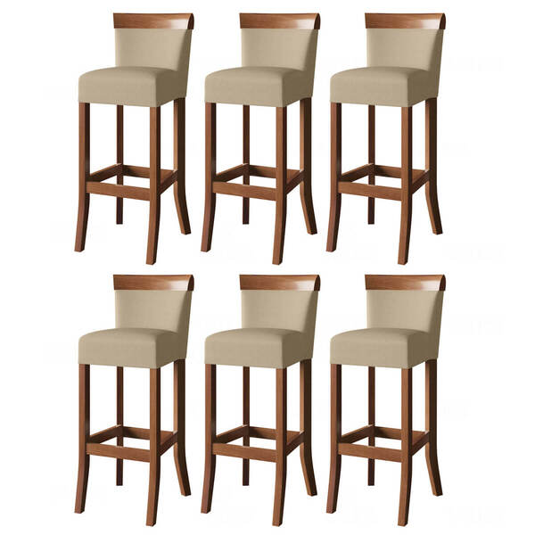 Kit Banqueta Para Cozinha Americana 6 Unidades Bistro Balcao