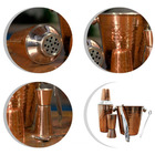 Kit Bar Coqueteleira Cobre Martelado Barman 5 Pçs Drink