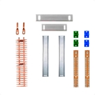 Kit Barramento Bifásico 100a Para 50 Circuitos Com Placa De P
