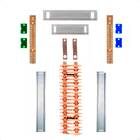 Kit Barramento Bifásico 150a Para 42 Circuitos