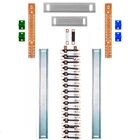 Kit Barramento Bifásico 150a Para 64 Circuitos Com Termo Retr