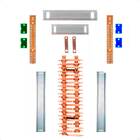 Kit Barramento Bifásico 225a Para 42 Circuitos Com Placa De P