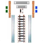 Kit Barramento Bifásico 225a Para 44 Circuitos Com Termo Retr