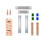 Kit Barramento Bifásico 80a Para 26 Circuitos Com Placa De Po