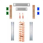 Kit Barramento Bifásico 80a Para 36 Circuitos