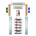 Kit Barramento Bifásico Isolado 100a Para 22 Circuitos Com Pl