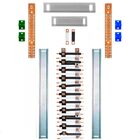 Kit Barramento Bifásico Isolado 150a Para 44 Circuitos Com Pl