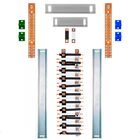 Kit Barramento Bifásico Isolado 225a Para 42 Circuitos Com Pl