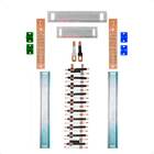 Kit Barramento Bifásico Isolado 80a Para 40 Circuitos Com Pla