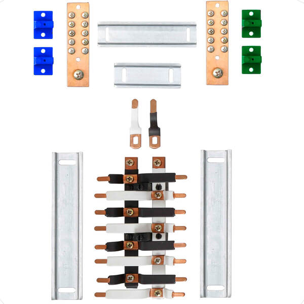 Kit Barramento Bifásico Padrão Cemar 100a Para 16 Circuitos C