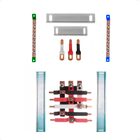 Kit Barramento Trifásico 100a Para 10 Circuitos Com Termo Ret