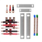 Kit Barramento Trifásico 100a Para 10 Circuitos Com Termo Ret
