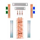 Kit Barramento Trifásico 100a Para 32 Circuitos Com Placa De