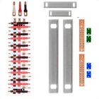 Kit Barramento Trifásico 100a Para 38 Circuitos Com Termo Ret