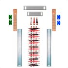 Kit Barramento Trifásico 100a Para 38 Circuitos Com Termo Ret