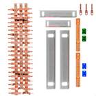 Kit Barramento Trifásico 100a Para 42 Circuitos Com Placa De