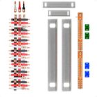 Kit Barramento Trifásico 100a Para 42 Circuitos Com Termo Ret