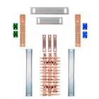 Kit Barramento Trifásico 150a Para 26 Circuitos Com Placa De