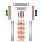 Kit Barramento Trifásico 150a Para 30 Circuitos