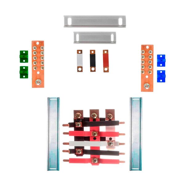 Kit Barramento Trifásico 225a Para 10 Circuitos Com Termo Ret