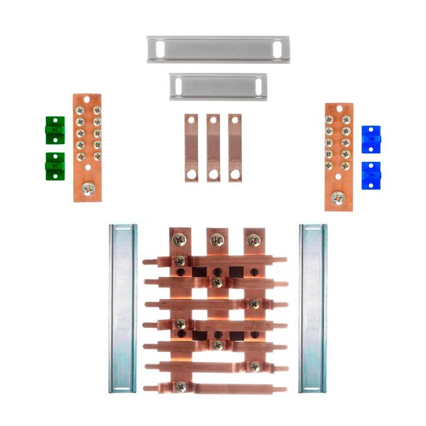 Kit Barramento Trifásico 225a Para 14 Circuitos
