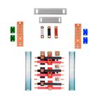 Kit Barramento Trifásico 225a Para 16 Circuitos Com Termo Ret