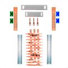 Kit Barramento Trifásico 80a Para 24 Circuitos Com Placa De P