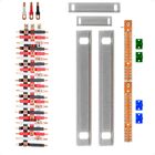 Kit Barramento Trifásico Isolado 100a Para 44 Circuitos Com P