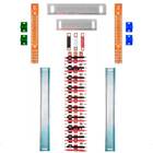 Kit Barramento Trifásico Isolado 150a Para 58 Circuitos Com P