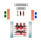 Kit Barramento Trifásico Isolado 225a Para 12 Circuitos Com P