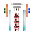 Kit Barramento Trifásico Isolado 225a Para 42 Circuitos Com P