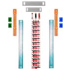 Kit Barramento Trifásico Isolado 225a Para 70 Circuitos Com P