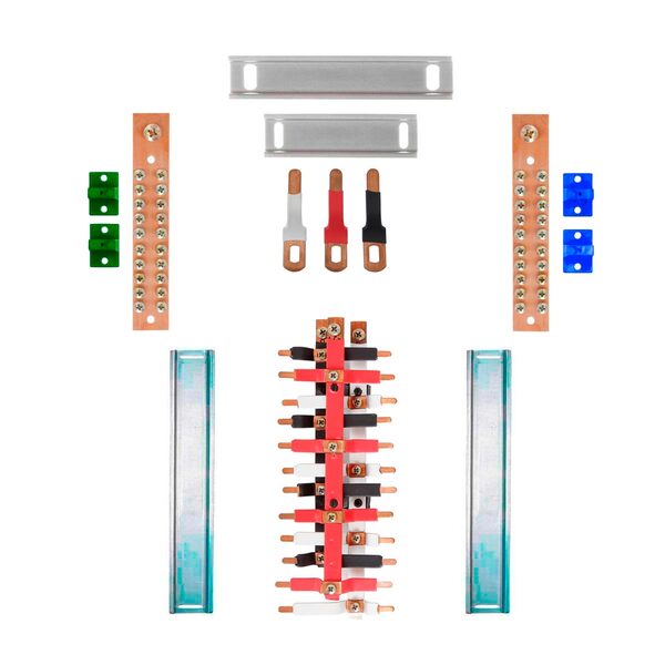Kit Barramento Trifásico Padrão Cemar 100a Para 24 Circuitos