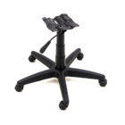 Kit Base/cadeira/diretor/flange Universal/rodinhas Pu