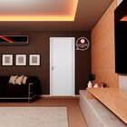 Kit Batente Com Alisar Regulável 2 Lados 12cm Mgm Branco