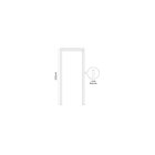 Kit Batente Com Alisar Regulável 2 Lados 12cm Mgm Carvalho Al