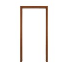 Kit Batente Com Alisar Regulável 2 Lados 12cm Mgm Mogno